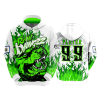 2962 FD Hoody RAW-DAWGZZ-WHITE-FLO INK + $5