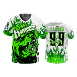 2962 FD Sport V-Neck MENS RAW-DAWGZZ-WHITE-FLO INK + $5