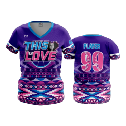 2967 FD Womens V-Neck THIS-IS-LOVE