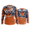 2868 FD Womens V-Neck Longsleeve TIGERS-SPIRIT