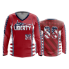 2826 FD Womens V-Neck Longsleeve WV-LIBERTY-RED