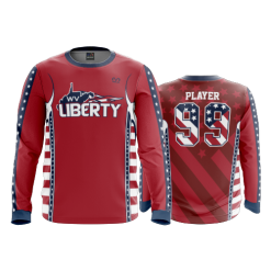2826 FD Long Sleeve MENS WV-LIBERTY-RED