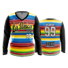 3022 FD Womens V-Neck Longsleeve LA-UNICA-MEXICAN-MARKET