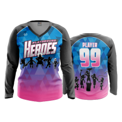 2978 FD Womens V-Neck Longsleeve PLAYGROUND-HEROES