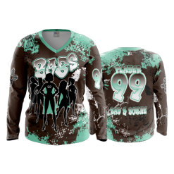 2979 FD Womens V-Neck Longsleeve BABS-BROWN