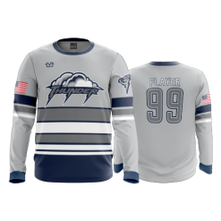 2987 FD Long Sleeve MENS THUNDER-BASEBALL-GREY