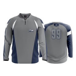 2987 CL ROOKIE JACKET SUB THUNDER-BASEBALL-GREY