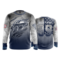 2987 FD Long Sleeve MENS THUNDER-BASEBALL-NAVY