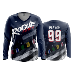 3039 FD Womens V-Neck Longsleeve ROGUE-AGENTS