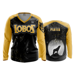 2977 FD Womens V-Neck Longsleeve LOBOS
