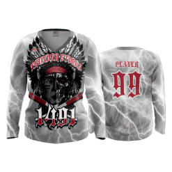 2993 FD Womens V-Neck Longsleeve THUNDER-STICKS-GREY
