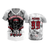2993 FD Womens V-Neck THUNDER-STICKS-WHITE