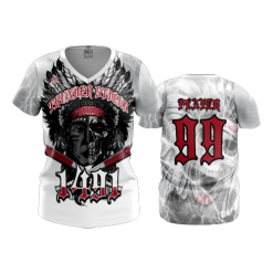 2993 FD Womens V-Neck THUNDER-STICKS-WHITE