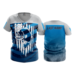 2955 FD Womens V-Neck URBANA-BASS-CLUB-BLUE
