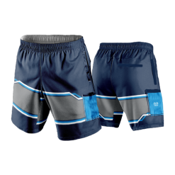 3017 LIGHTWEIGHT MICROFIBER 160gsm SHORT BLUE-BALLERS