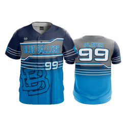 3017 FD ProTek Mens Full Button Down - CL BLUE-BALLERS