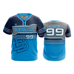 3017 FD MENS 2 BUTTON SCOOP NECK CL BLUE-BALLERS