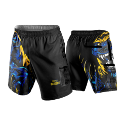 2691 LIGHTWEIGHT MICROFIBER 160gsm SHORT SEATTLE-HONEY-BADGERS-BLACK