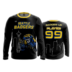 2691 FD Long Sleeve MENS SEATTLE-HONEY-BADGERS-BLACK