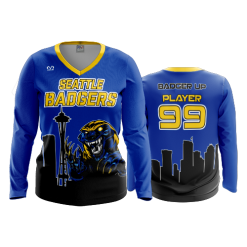 2691 FD Womens V-Neck Longsleeve SEATTLE-HONEY-BADGERS-BLUE