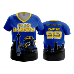 2691 FD Womens V-Neck SEATTLE-HONEY-BADGERS-BLUE