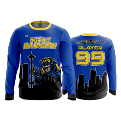 2691 FD Long Sleeve MENS SEATTLE-HONEY-BADGERS-BLUE