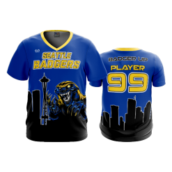 2691 FD Sport V-Neck MENS SEATTLE-HONEY-BADGERS-BLUE