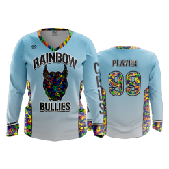 1925 FD Womens V-Neck Longsleeve RAINBOW-BULLIES
