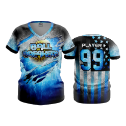 3030 FD Womens V-Neck BALL-BREAKERS