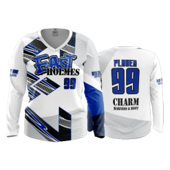 2918 FD Womens V-Neck Longsleeve EAST-HOLMES-WHITE