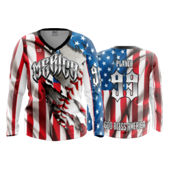 3040 FD Womens V-Neck Longsleeve MERICA