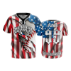 3040 FD MENS 2 BUTTON SCOOP NECK CL MERICA