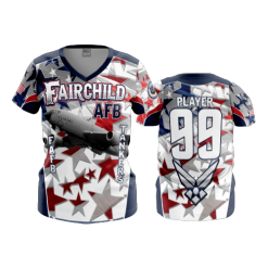 3019 FD Womens V-Neck FAIRCHILD-AFB