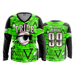 2472 FD Womens V-Neck Longsleeve KEWASAKUM-TRIBE-NEW-2021-FLO INK + $5