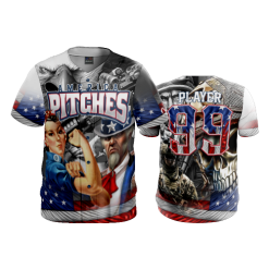 POP SLOW FD ProTek Mens Full Button Down - CL AMERICA-PITCHES