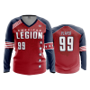 POP BASE FD Womens V-Neck Longsleeve AMERICAN-LEGION