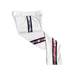 POP SLOW CL WHITE CUSTOM BRAID MENS PANT BAMF-WHITE-2021