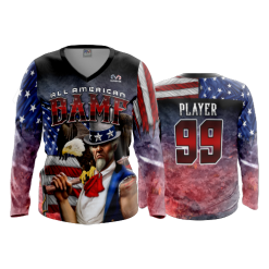 POP SLOW FD Womens V-Neck Longsleeve BAMF