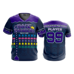 POP SLOW FD Sport V-Neck MENS BASE-INVADERS-2021