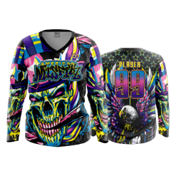 POP SLOW FD Womens V-Neck Longsleeve MISFITZ