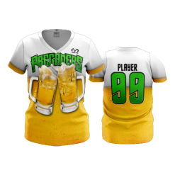 POP SLOW FD Womens V-Neck PREGAMERS