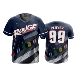 POP SLOW FD Sport V-Neck MENS ROUGE-RESPONDERS