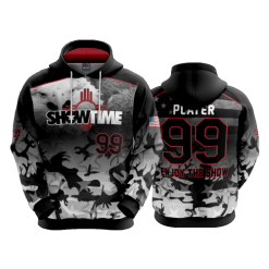 POP SLOW FD Hoody SHOWTIME-BLACK