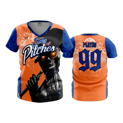 POP SLOW FD Womens V-Neck SONS-OF-PITCHES-2021