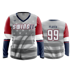 POP SLOW FD Womens V-Neck Longsleeve SWING-IT