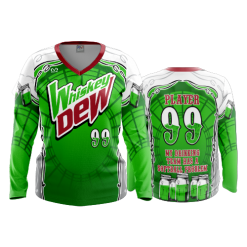 POP SLOW FD Womens V-Neck Longsleeve WHISKEY-DEW