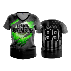 3030 FD Womens V-Neck BALL-BREAKERS-2