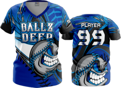3047 FD Womens V-Neck BALLZ-DEEP