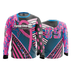 2386 FD Long Sleeve MENS THROWLINE-DRINKERY-PINK-BLUE-RIBBON