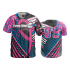2386 FD ProTek Mens Full Button Down - CL THROWLINE-DRINKERY-PINK-BLUE-RIBBON